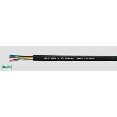 Helu HELUTHERM® 120 24004-1000 vysokoteplotný kábel 4 G 0.50 mm² 1000m čierna