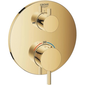 GROHE Термостатен смесител за вана, 24138gl3, с 2 изхода и вграден превключвател (24138gl3)
