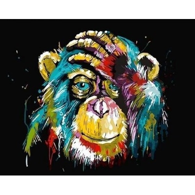 Figured ART malování podle čísel PAVIÁN POP ART