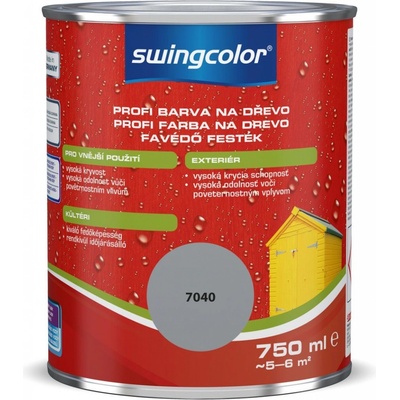 Swingcolor Profi Farebný email na drevo 0,75 l okrovo šedý