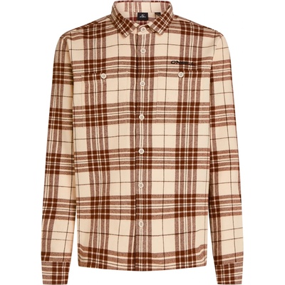 O'Neill Мъжка риза с копчета O'neill Must-Have Flannel Shirt - Beige Flannel Check (033-2949-0111)