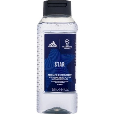 Adidas UEFA Champions League Star освежаващ душ гел с аромат на портокал и евкалипт 250 ml за мъже