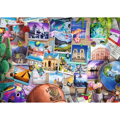 Trefl - Puzzle Premium Plus: Tea Time: Travel Memories - 500 piese