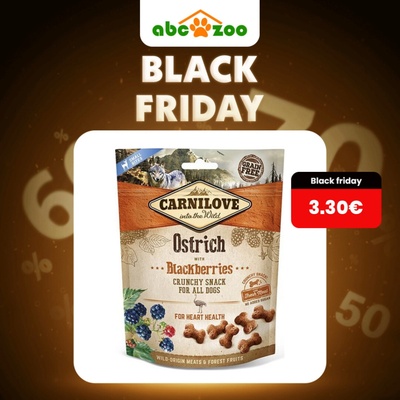Carnilove Dog Crunchy Snack Ostrich with Blackberries with fresh meat 200 g