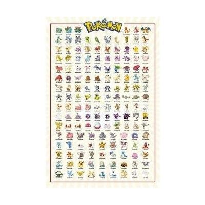 Plakát Pokémon Kanto