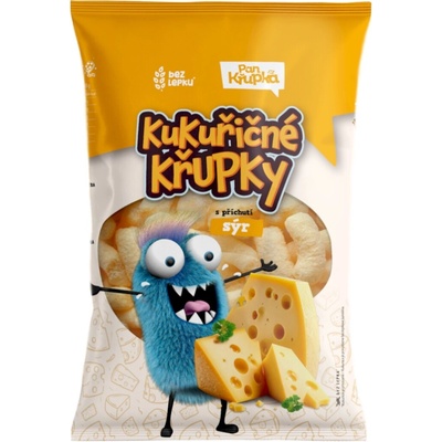 Pan Křupka Kukuřičné křupky s příchutí sýr 50 g