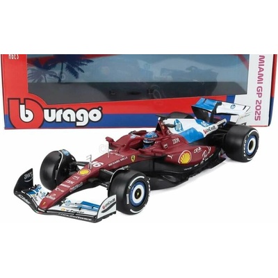 BBurago Model Scuderia Ferrari SF-25 16 Charles Leclerc Miami GP 1:18