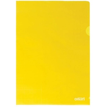 Office1 Джоб за документи, L-образен, A4, 90 m, жълт, 10 броя (1070160113)