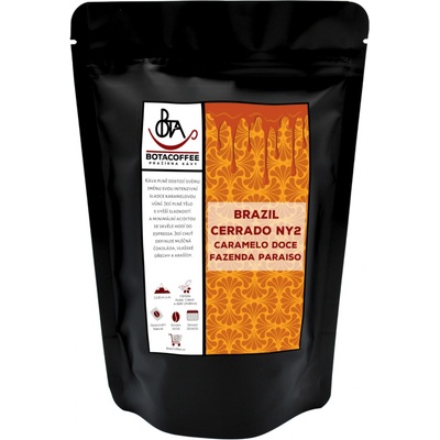 BotaCoffee Brazil Cerrado Caramelo Doce Fazenda Paraiso 2025 Velmi hrubě mletá french press 250 g