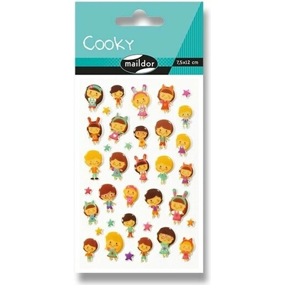 Maildor 3D Cooky samolepky kawai bábiky