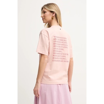 Weekend Max Mara Памучна тениска Weekend Max Mara в оранжево 2515971032600 (2515971032600)