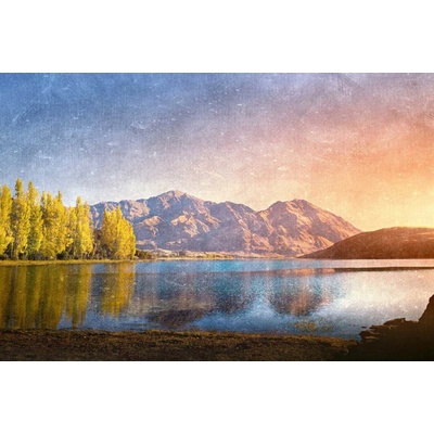 Dimex MS-5-2039 Vliesová fototapeta Malba Horské jezero rozměry 375 x 250 cm