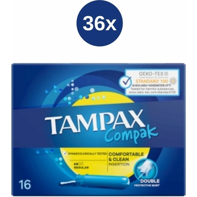Tampax Compak tampóny Regular 36 x 16 ks
