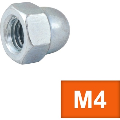 Matice klobouková M4 (DIN 1587) Zn