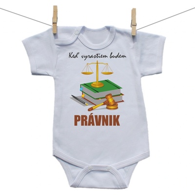 Boodyy Body s krátkym rukávom Keď vyrastiem budem právnik