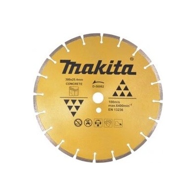 MAKITA kotouč řezný diamantový beton 300x3x25.4 mm D-56982