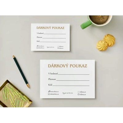 Dárkový poukaz Tilora – luxusní dárkový certifikát na nákup kosmetiky