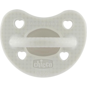 Chicco Силиконова залъгалка Chicco - Soft Lux, 2-6 м, сива, асортимент (N0379) - ozone