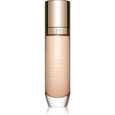 Clarins Skin Illusion Hydrating Foundation високо покривен фон дьо тен цвят 100C 30ml