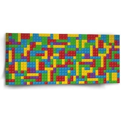 Sablio Obraz Barevná stavebnice - 110x50 cm