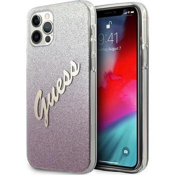 Image 1 of GUESS Калъф Guess Glitter Gradient Script за iPhone 12 , Розов (GUE001094)