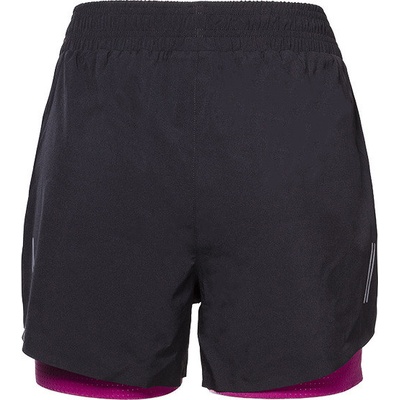 Kilpi Progress dámské běžecké šortky Bergen černé/růžové