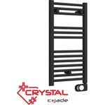 Crystal Електрическа лира за баня crystal e-jade black matt, 300w (390861)