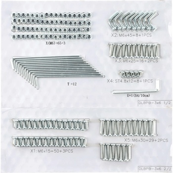 Blumfeldt sada šroubů Mondo 3 x 6