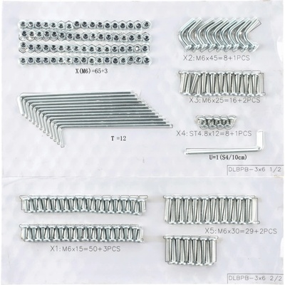 Blumfeldt sada šroubů Mondo 3 x 6