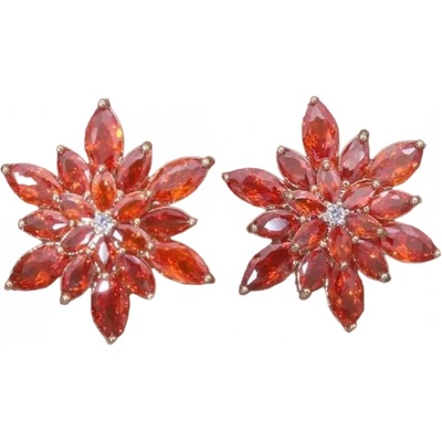 HARAHU Обици fa-28219 - Червена kp28219 (fa-28219)