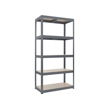 Carmen Метален стелаж STAR 180x90x45 см, до 350 кг на рафт - сив