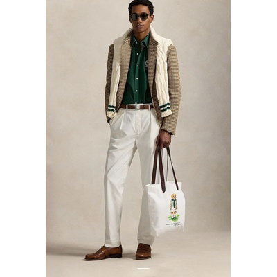 Ralph Lauren Памучна чанта Polo Ralph Lauren Wimbledon Collection в бяло 405970414 (405970414)