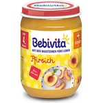 Bebivita Плодово Пюре Праскови 190 гр. - 4+ месеца