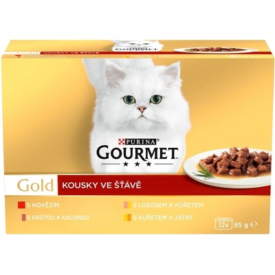 Gourmet Консерва Gourmet GOLD - парчета в сос, 12 x 85 г