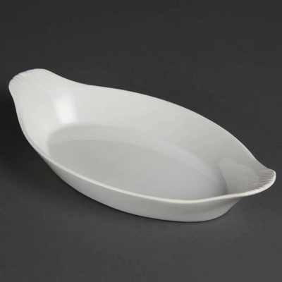Olympia oválné mísy Whiteware s uchy Hloubka: 11,8 cm 20,4 cm Oválná