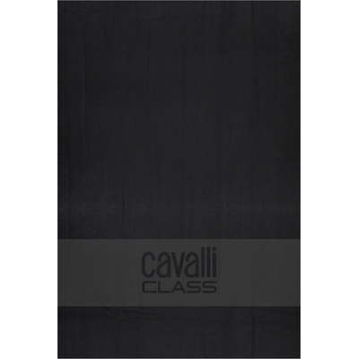 Cavalli Class plážová osuška černá 90 x 180 cm