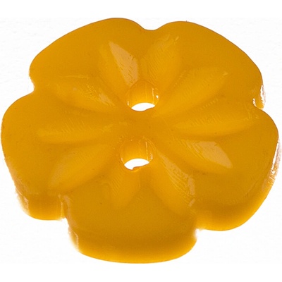 Knoflík 16 mm květina Varianta: okrový – Hledejceny.cz