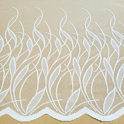 Žakárová záclona V2501 biela 150 cm