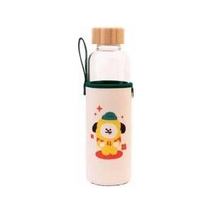 BT21 Бутилка за вода Line Friends BT21 Chimmy, 500 ml, капак, многоцветна