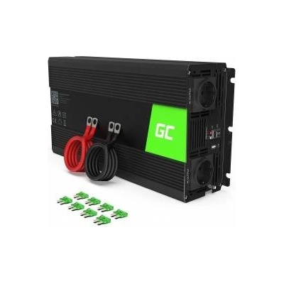 Green Cell Green Cell® 1500W/3000W 24V to 230V Pure Sine Volt Car Voltage Converter Inverter Converter Pure Sine Wave Power Solar Inverter DC AC Converter Current Converter Caravan Car Charger
