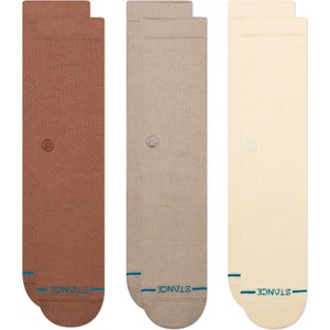 Stance Мъжки спортни чорапи Stance Icon 3 Pack Sports socks - Brown - размер 43-46 (EU) (201-3923-0512)