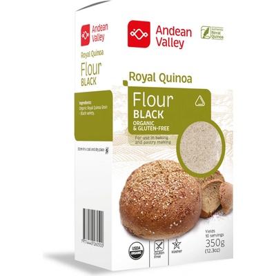 Andean Valley Mouka z Royal quinoy černé bio 350 g