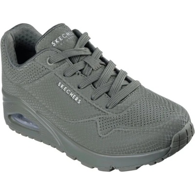 Skechers dámska rekreačná obuv Uno Shiny scale W olive zelená