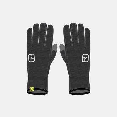 Ortovox pánské merino rukavice 185 Rock'N'Wool Glove Liner M black raven