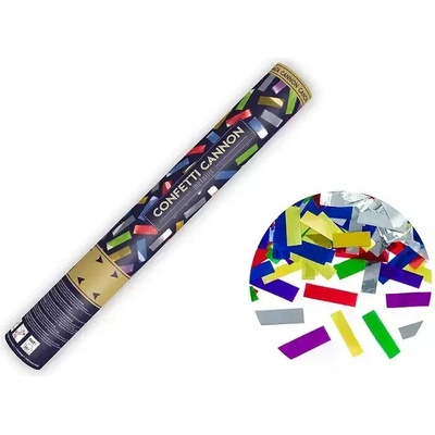 Vystreľovacie konfety mix metalické a papierové 40 cm