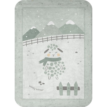 Kikka Boo Супер меко бебешко одеяло 110/140 см Sleepy Sheep (31103020146)