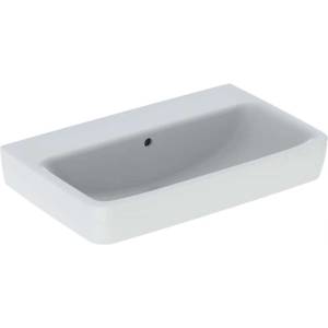 Geberit Selnova Compact - Умивалник 65x40 см, с преливник, без отвор за смесител, бял 501.892. 00.7 (501.892.00.7)