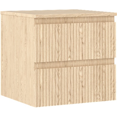 Mexen Rivel шкаф за баня 50 см с плот, 2 чекмеджета, релефен, дъб - 91A20-05047-2-BFFC81 (91A20-05047-2-BFFC81)