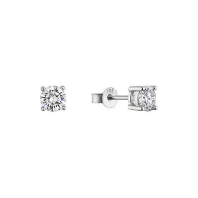 EVOLUTION GROUP CZ Stříbrné náušnice ELEN moissanite - 11M00007