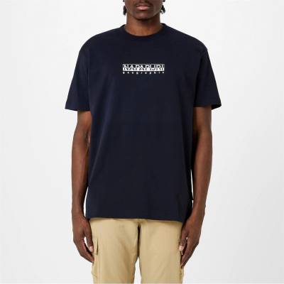 Napapijri Тениска Napapijri Small Box Logo Short Sleeve T Shirt - Navy